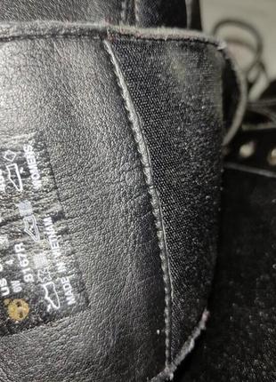 Timberland 37p. чорні нубукові чоботи на шнурках4 фото
