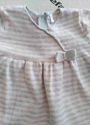 Милое платье туника на малышку mothercare3 фото