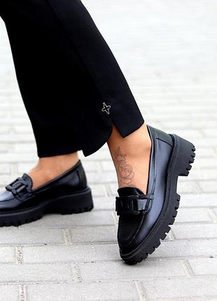 Лоферы натуральная кожа