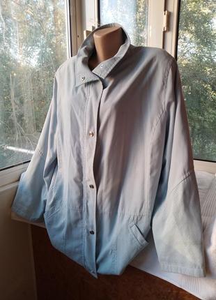 Брендовая куртка ветровка плащевка большого размера батал7 фото