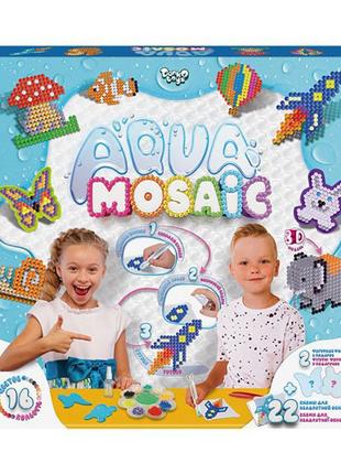 Набір креативної творчості "aqua mosaic" am-01-02, 16 кольорів бусинок1 фото