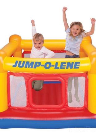 Дитячий надувний батут «jump-o-lene» intex 48260, 174x174x1123 фото