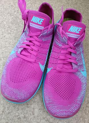 Кросівки красивого кольору дихаючі оригінальні чоловічі nike free flyknit ver.4.0 running