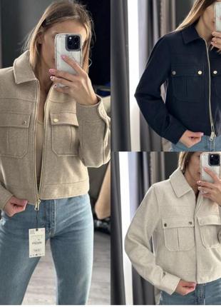 Бомбер піджак zara xs s m