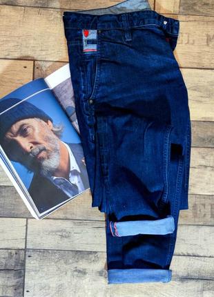 Мужские , стильные зауженные  джинсы strellson модель skinny в темно-синем цвета размер 34/342 фото