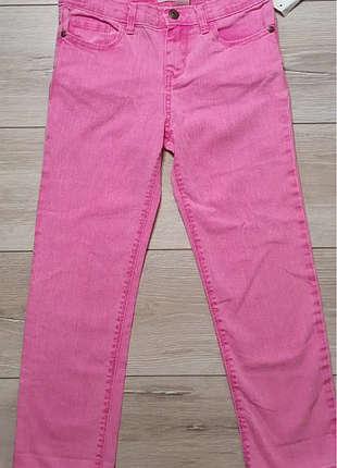 Классические джинсы girlfriend на девочку oshkosh 140 розовые