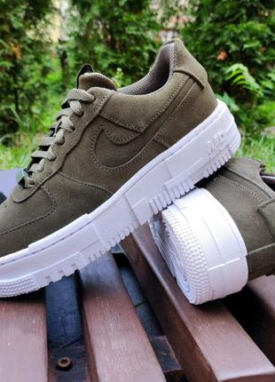 Кроссовки nike air force 1 pixel "green suede" 
(dq5570-300)
оригинал!2 фото