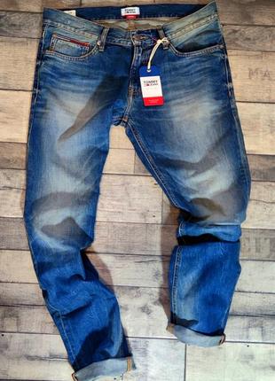 Чоловічі сині брендові стильні джинси tommy hilfiger розмір 34/324
