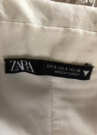 Сукня платье сарафан міні zara розмір s 26 біла молочна коротка літня платя9 фото