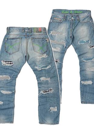 Cupo & baxx vintage blue jeans чоловічі джинси