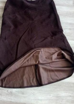 Юбка - спандекс с эластаном, шоколадного цвета 144 фото