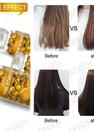 Вітамінні капсули для волосся sevich hair vitamin mix містять ...4 фото