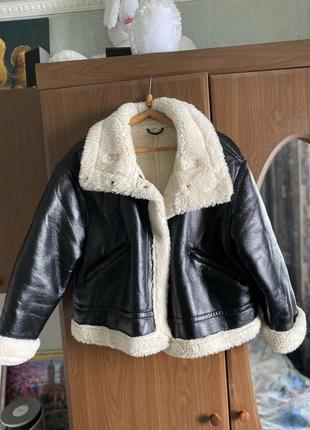 Крутая дубленка в стиле zara наложка