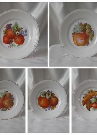 Вінтажні (антикварні) порцелянові (фарфорові) тарілки мануфакт...