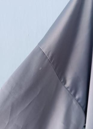 Халат домашній накидка атласний сірий бузковий одяг для дому5 фото