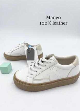 Mango кросівки оригінал натуральна шкура розміри 26,27,28