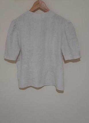 Блузка (блуза), літня, з короткими рукавами, спереді декорована.2 фото