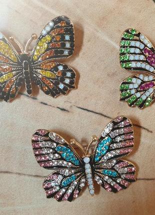 Яркие и оригинальные брошки "бабочки"10 фото