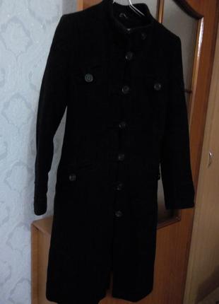 Черное пальто классика4 фото