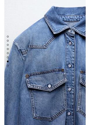 Джинсова куртка з широкими плечами, тренд! джинсовий пiджак оверсайз8 фото