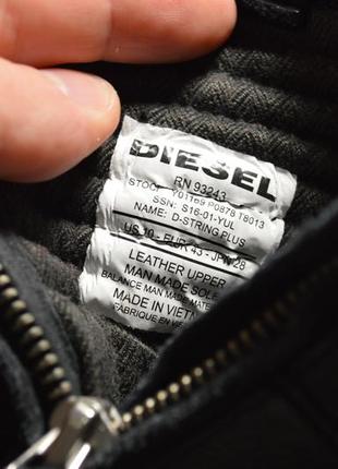 Мужские кожаные кроссовки фирмы diesel d-string plus4 фото