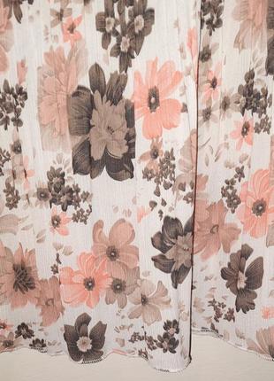 Спідниця (юбка) довга ярусна з квітковим принтом maccine3 фото