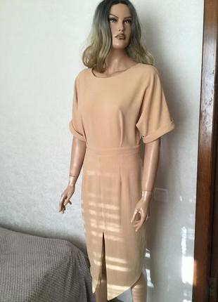 Сукня міді кольору camel asos розмір 12