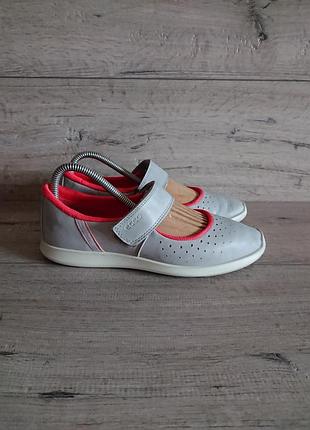 Балетки туфли мери джейн экко ecco 37-38р 24 см кожа