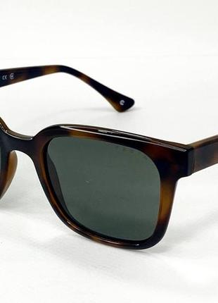 Солнцезащитные очки женские бабочки в пластиковой пятнистой оправе с литыми носоупорами