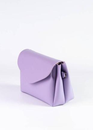 Жіноча сумка через плече з екошкіри ксенія фіолетова2 фото