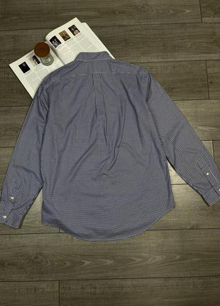 Оригинальная рубашка в клетку polo ralph lauren oxford shirt6 фото