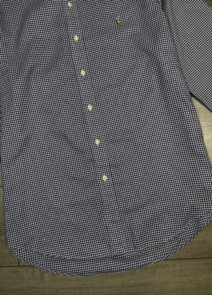 Оригинальная рубашка в клетку polo ralph lauren oxford shirt10 фото