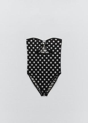 Боди zara polka dot bodysuit2 фото