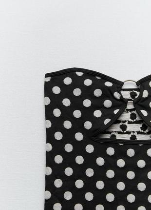 Боди zara polka dot bodysuit