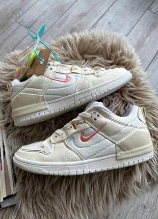 Nike dunk low disrupt “pale ivory pink”