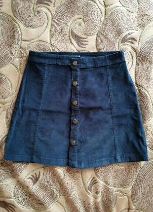Вельветова спідниця