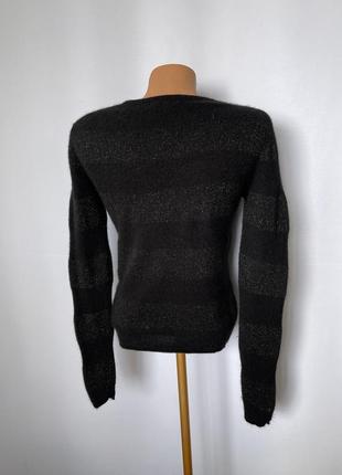 Maddison кашемировый джемпер с люрексом металлик в полоску красивый нарядный свитерок2 фото