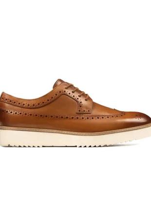 Мужские туфли броги clarks - mens ernest limit shoes / all leather размер 43 eu/ 9,5 usa / стелька 28 см3 фото