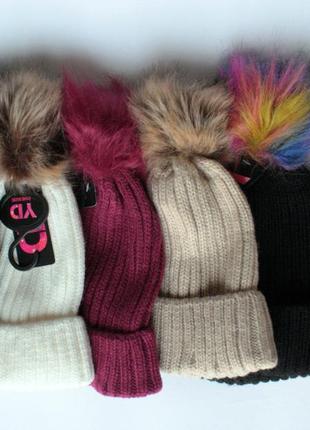 Шапка з помпоном для дівчинки primark 3