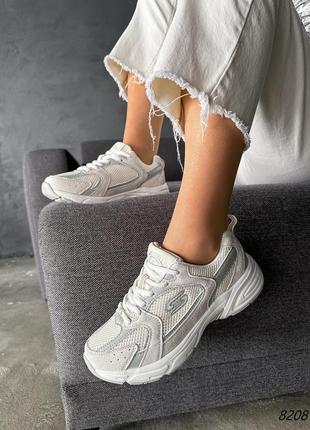 Кросівки жіночі s сірі + світлий беж натуральна замша8 фото
