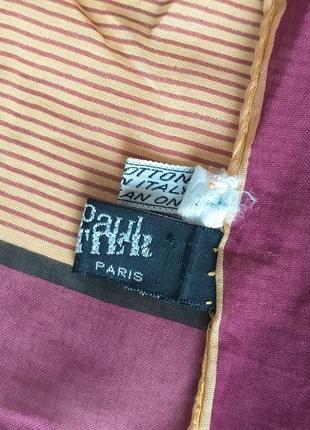 Jean paul gaultier vintage платок из тончайшего коттона3 фото