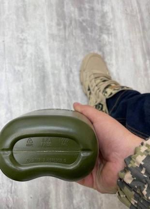 Фляга військовий колір хакі2 фото