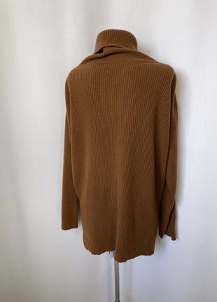 Ivy&oak коричневый свитер с горлом шерстяной тёплый цвет ириски с высоким горлом  оверсайз2 фото