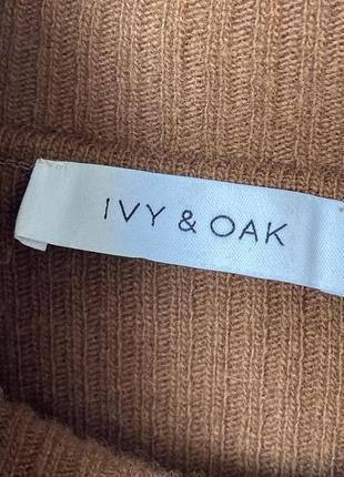Ivy&oak коричневый свитер с горлом шерстяной тёплый цвет ириски с высоким горлом  оверсайз4 фото