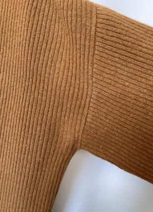 Ivy&oak коричневый свитер с горлом шерстяной тёплый цвет ириски с высоким горлом  оверсайз8 фото