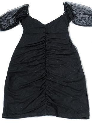 Зухвала чорна міні-сукня asos design, xs9 фото