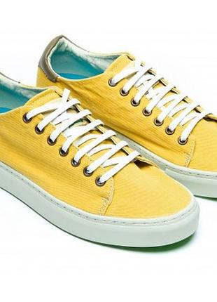 Кроссовки сникеры satorisan newtown-cher cotton twill yellow размер 43, стелька - 28 см.