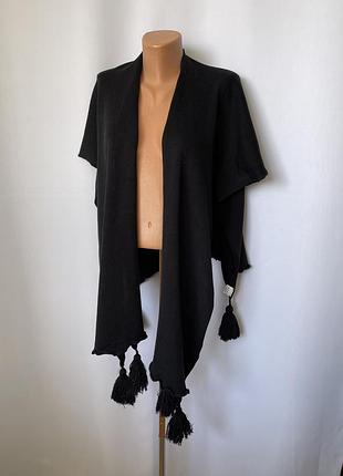 Пончо-накидка кардиган баварський trachten австрійська германія дирндль октоберфест чорний