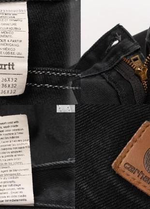 Carhartt vintage black denim jeans  чоловічі джинси10 фото
