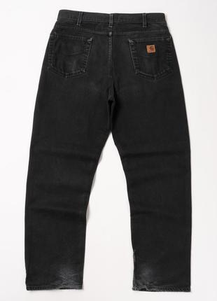 Carhartt vintage black denim jeans  чоловічі джинси6 фото